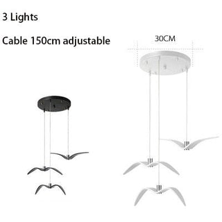 Seagulls Pendant Light: Unique Lighting Fixture-Kitchen Island