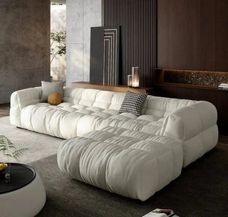 Sectional Puff Sofa for Living Room – Blend of Luxury & Durability-Sofa Set
