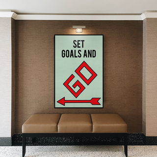 Set Goals and Go: Monopoly Canvas Wall Art-Wall Posters