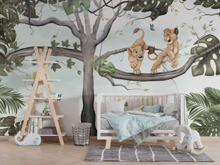 Simba & Nala Kids room Wallpaper-Kids Room Wallpaper