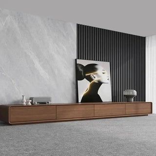 Simple Rack Oak Wood Minimalistic TV Stands & Entertainment Center-TV Stands