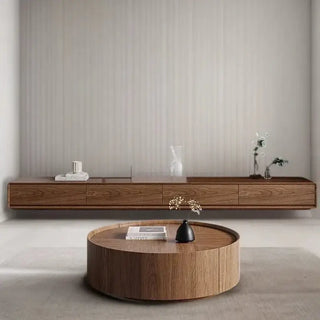 Simple Rack Oak Wood Minimalistic TV Stands & Entertainment Center-TV Stands