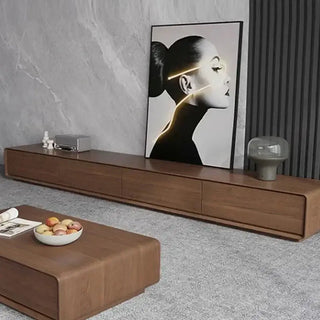 Simple Rack Oak Wood Minimalistic TV Stands & Entertainment Center-TV Stands