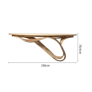 Simple Real Antique Oak Solid Wood Console Table-Console Tables