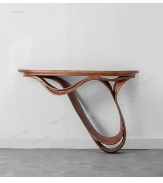 Simple Real Antique Oak Solid Wood Console Table-Console Tables