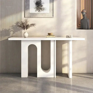 Simple Solid Wood U Shaped Console Table-Console Tables