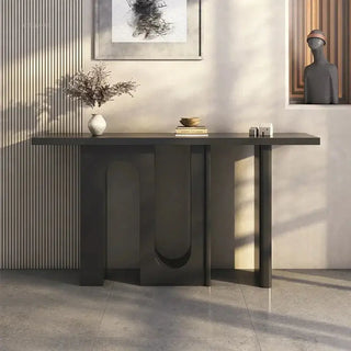 Simple Solid Wood U Shaped Console Table-Console Tables