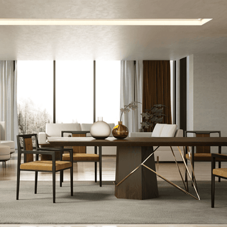 Solid Wood Designer Dining Table-Dining Tables