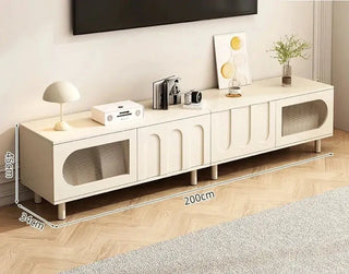 Solid Wood Minimalistic TV Stands & Entertainment Center-TV Stands