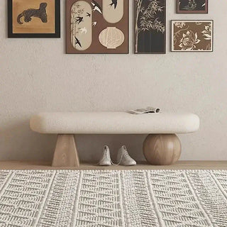 Solid Wood Shoe-Changing Bench – Sturdy Wooden Construction-Benches