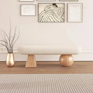 Solid Wood Shoe-Changing Bench – Sturdy Wooden Construction-Benches