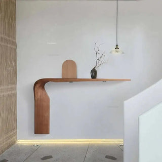 Solid Wood Trunk-Style Console Table-Console Tables