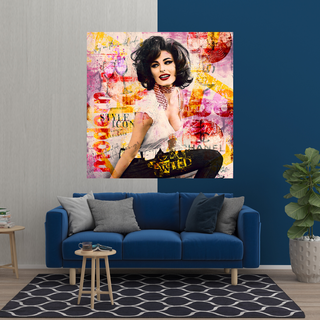 Sophia Loren "Get Wild" Canvas Wall Hanging Art-Wall Posters
