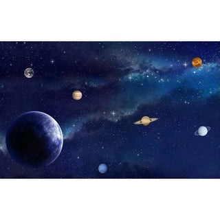 Space Adventure: It's Time to Go to Space Nursery Wallpaper-Kids Room Wallpaper