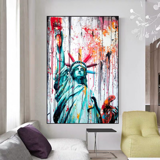 Statue of Liberty Canvas Wall Art - A Symbol of Freedom and Hope-Wall Posters