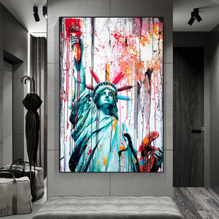 Statue of Liberty Canvas Wall Art - A Symbol of Freedom and Hope-Wall Posters