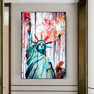 Statue of Liberty Canvas Wall Art - A Symbol of Freedom and Hope-Wall Posters