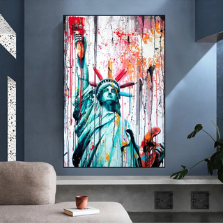 Statue of Liberty Canvas Wall Art - A Symbol of Freedom and Hope-Wall Posters