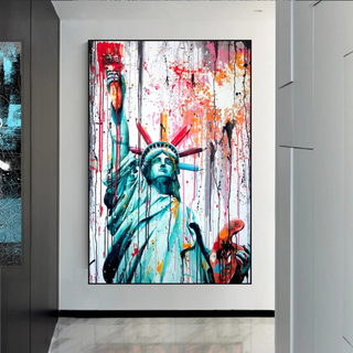 Statue of Liberty Canvas Wall Art - A Symbol of Freedom and Hope-Wall Posters