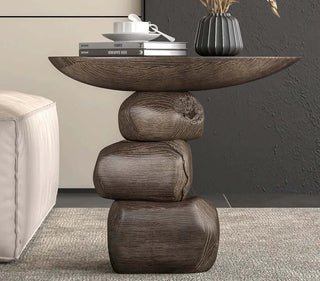 Stones Art Rock Side Table-Coffee Table