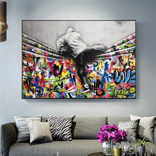Street Art Canvas Posters - Modern Graffiti Prints for Home Decor-Wall Posters