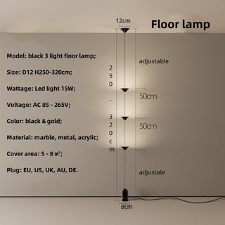 String Bedside LED Adjustable Floor Lamp-Lamps
