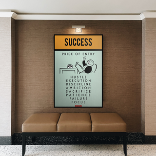 Success Price of Entry - Monopoly Canvas Wall Art-Wall Posters