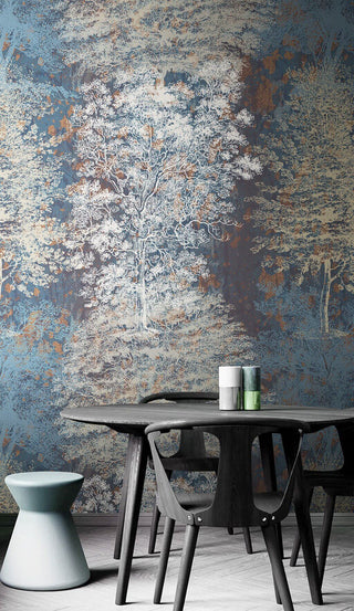 Supreme Floral Ambience Wallpaper Mural-Flower & Leaf Wallpaper