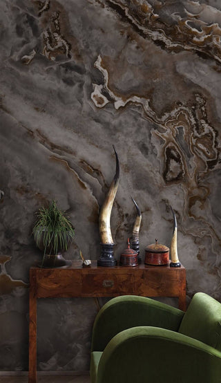 Suttle Black Marble Wallpaper Mural-Marble Design Wallpaper