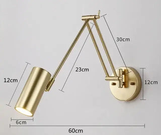 Swing Long Arm Internal Touch Sensor Wall Lamp-Wall Lights