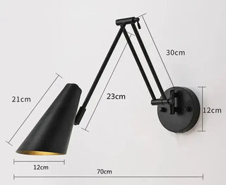 Swing Long Arm Internal Touch Sensor Wall Lamp-Wall Lights
