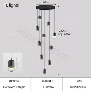 Swirl Staircase Chandelier: Elegant Lighting Solutions-Staircase Chandeliers