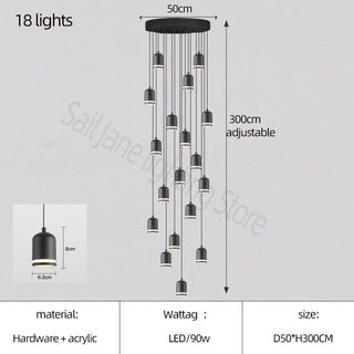 Swirl Staircase Chandelier: Elegant Lighting Solutions-Staircase Chandeliers