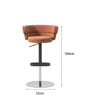 Swivel Bar Stool Banks – Metal Counter Stool for Kitchen Island-Bar Stools