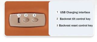 Swivel Recliner Office Chair with Footrest – Synthetic Leather-Office Chairs