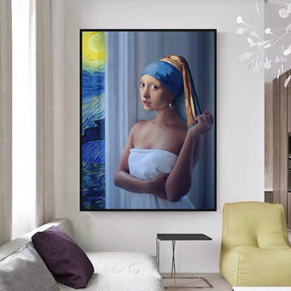 The Milkmaid Unique Canvas Wall Art-Wall Posters