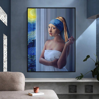 The Milkmaid Unique Canvas Wall Art-Wall Posters