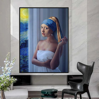 The Milkmaid Unique Canvas Wall Art-Wall Posters