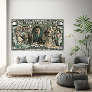 The Wolf of Wall Street Leonardo Dicaprio Canvas Wall Art-Wall Posters