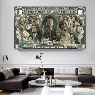 The Wolf of Wall Street Leonardo Dicaprio Canvas Wall Art-Wall Posters
