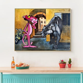 Timeless Pink Panther Poster - Whimsy in Art Form-Pink Panther Art