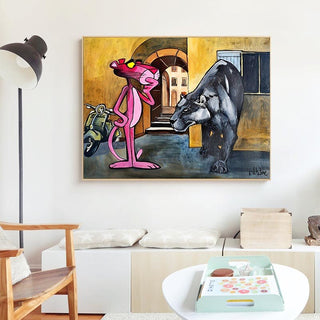 Timeless Pink Panther Poster - Whimsy in Art Form-Pink Panther Art