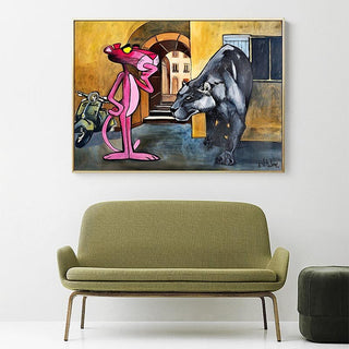 Timeless Pink Panther Poster - Whimsy in Art Form-Pink Panther Art