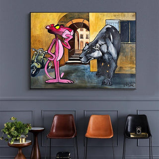 Timeless Pink Panther Poster - Whimsy in Art Form-Pink Panther Art