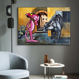 Timeless Pink Panther Poster - Whimsy in Art Form-Pink Panther Art