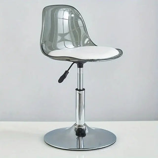 Transparent Acrylic Bar Chair – Adjustable Height &amp; 360° Swivel Elegance-Bar Stools