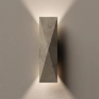 Travertine Stone Wall Light – Natural Stone Wall Sconce-Wall Lights