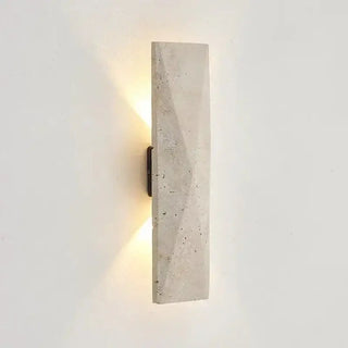 Travertine Stone Wall Light – Natural Stone Wall Sconce-Wall Lights