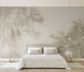Tree Sketchy Theme Wallpaper Murals: Nature Inspired Design-Trees Wallpaper
