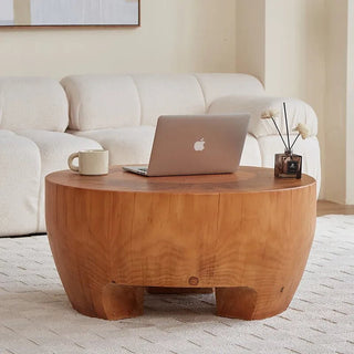 Tree Trunk Solid Wood Coffee Table-Coffee Table